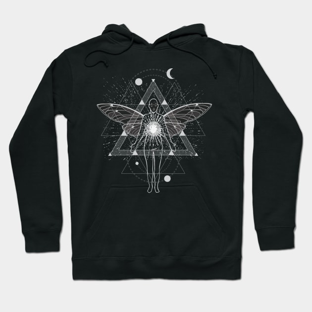 Geometric astral trip Design Hoodie by LR_Collections